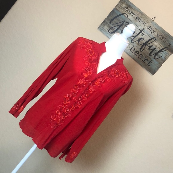 Draper’s & Damon’s Tops - 🔴DRAPER’S & DAMON’S Red Blouse Size: S